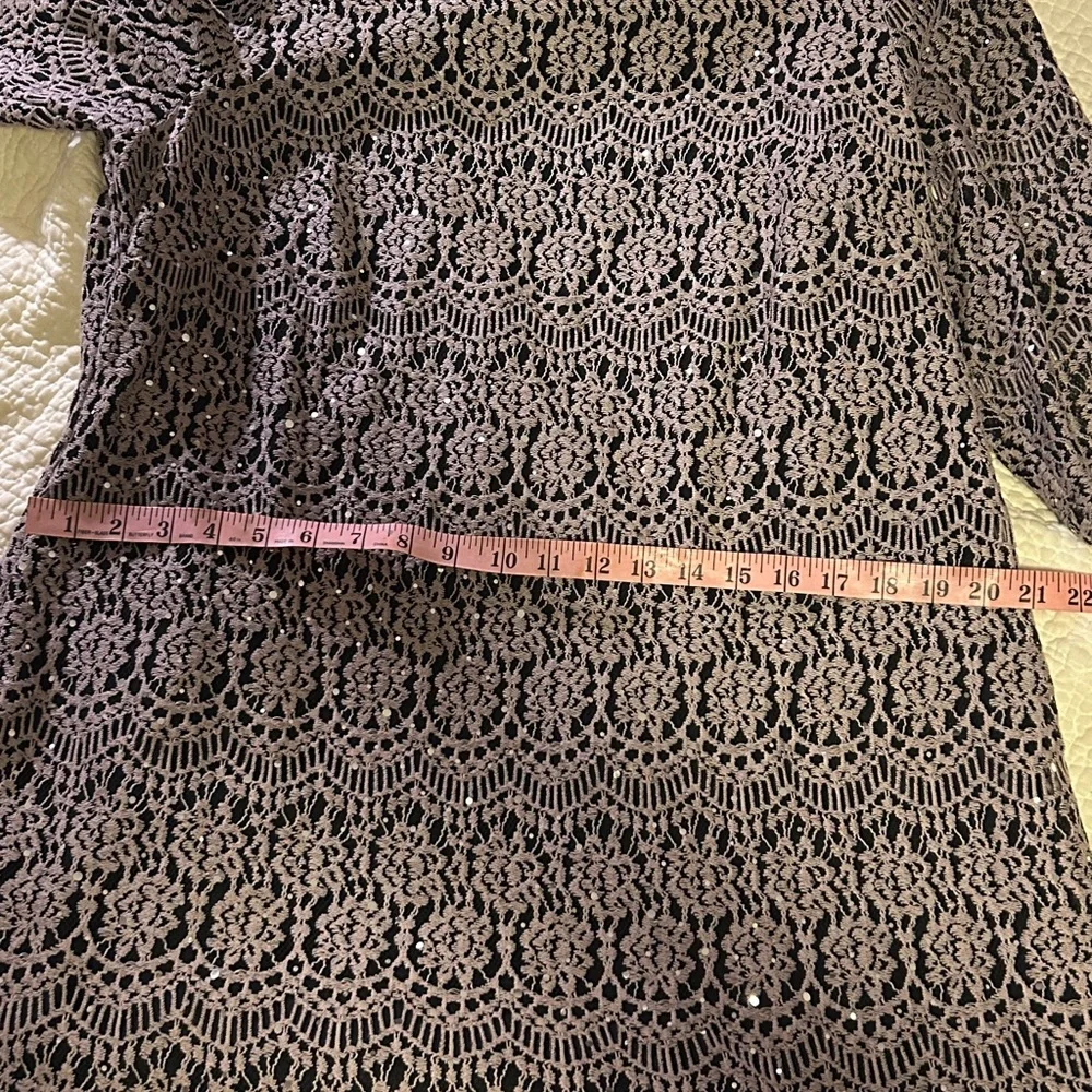 Jessica Howard Black Lace Long Sleeve Dress - Picture 4 of 7